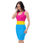Pansexual Flag Fitted Dress - On Trend Shirts
