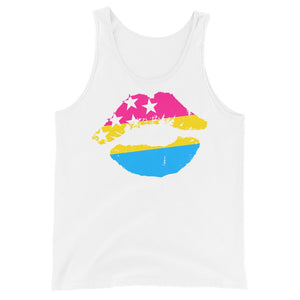 Pansexual Flag Lips Tank Top - On Trend Shirts