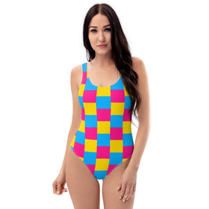Pansexual Flag One-Piece Swimsuit - On Trend Shirts