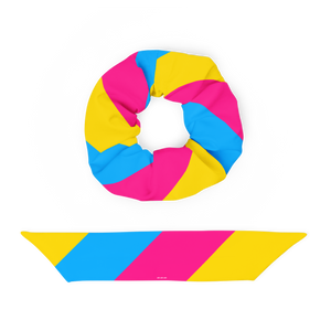 Pansexual Flag Scrunchie