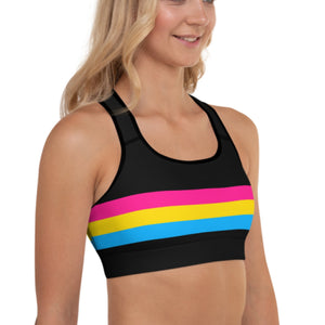 Pansexual Flag Sports Bra - On Trend Shirts
