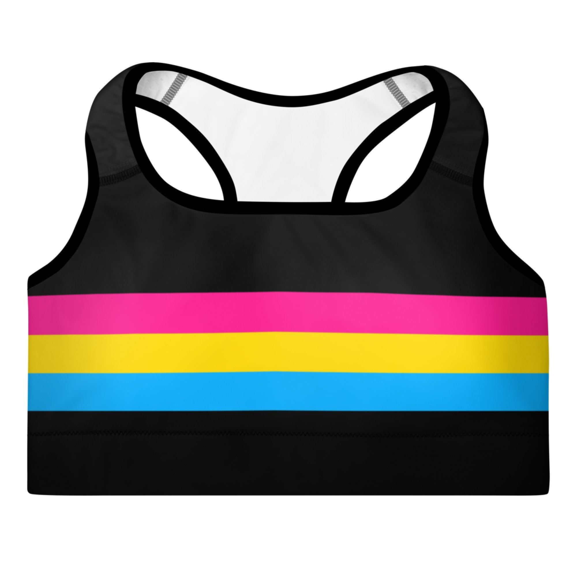 Pansexual Flag Sports Bra - On Trend Shirts