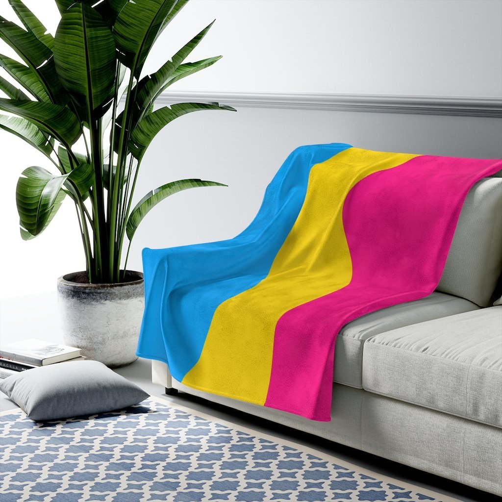 Pansexual Flag Wave Blanket - On Trend Shirts