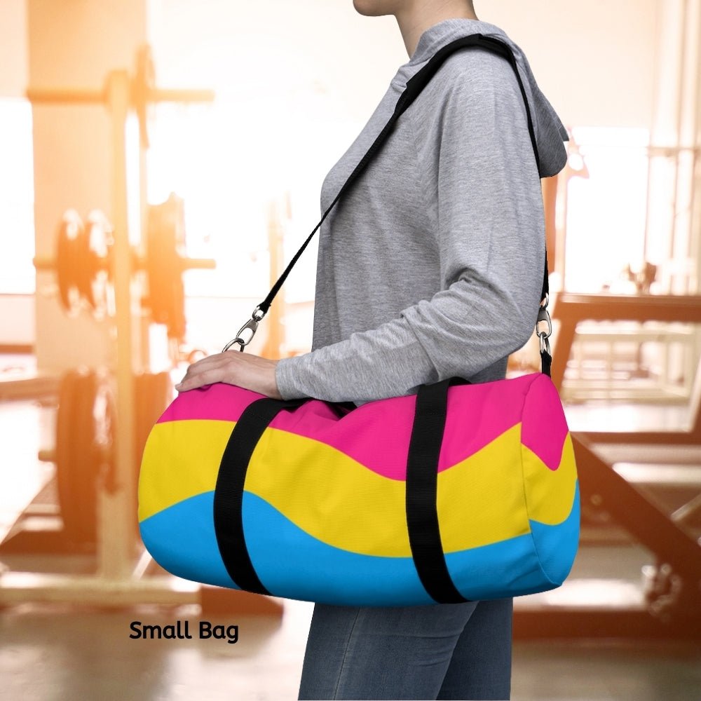 Pansexual Flag Wave Duffel Bag - On Trend Shirts