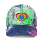 Pansexual Heart Embroidered Tie Dye Hat - On Trend Shirts
