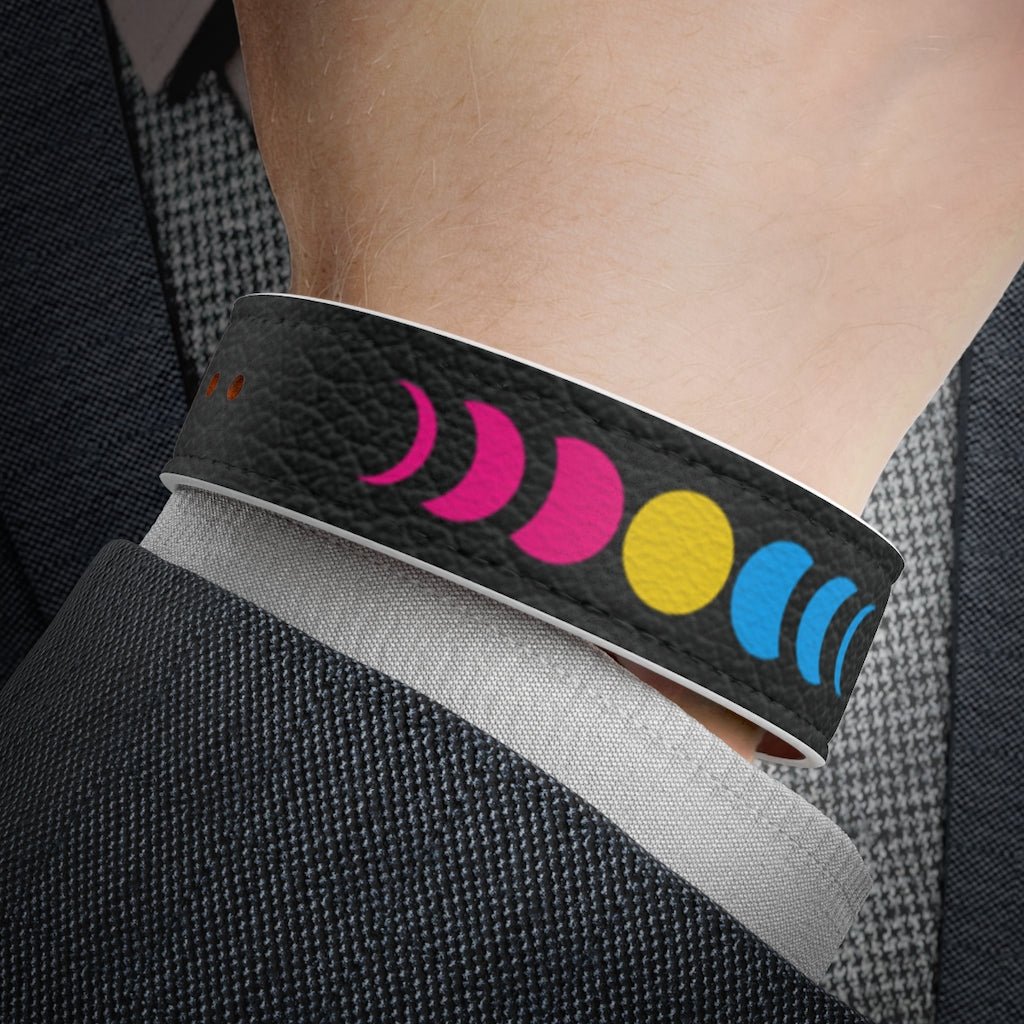 Pansexual Moon Phases Wristband - On Trend Shirts