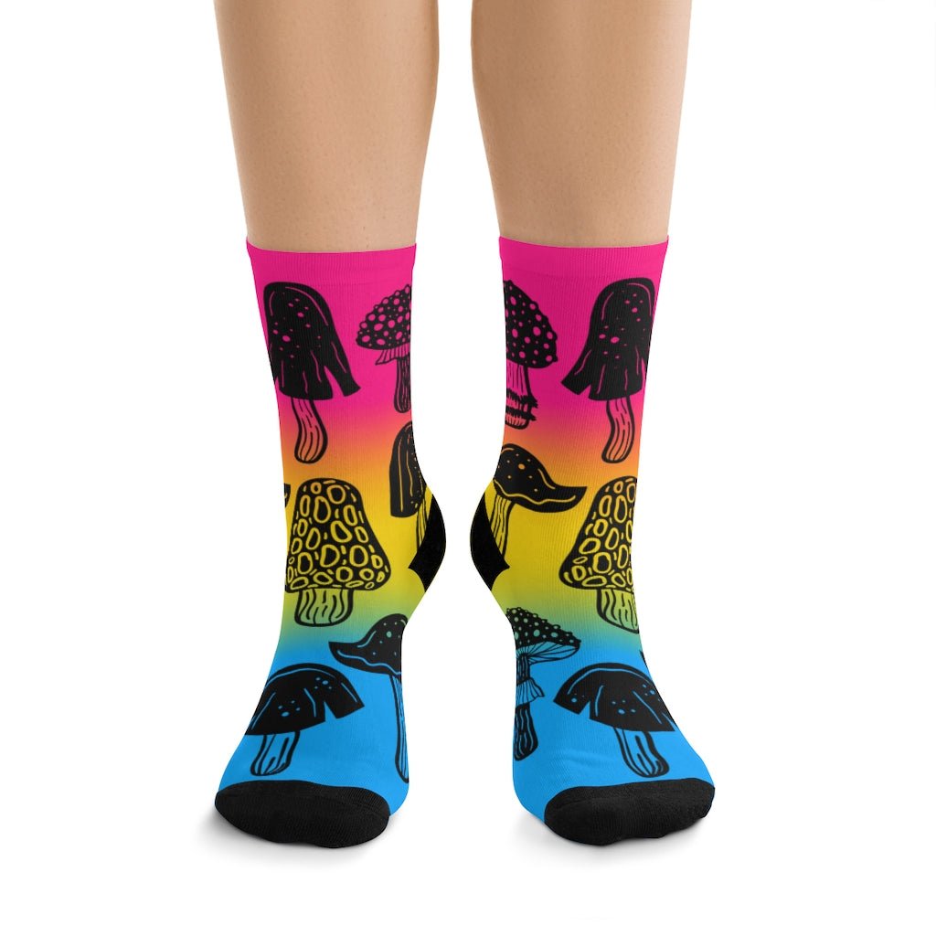 Pansexual Mushroom Socks - On Trend Shirts