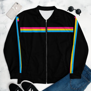 Pansexual Stripe Bomber Jacket - On Trend Shirts
