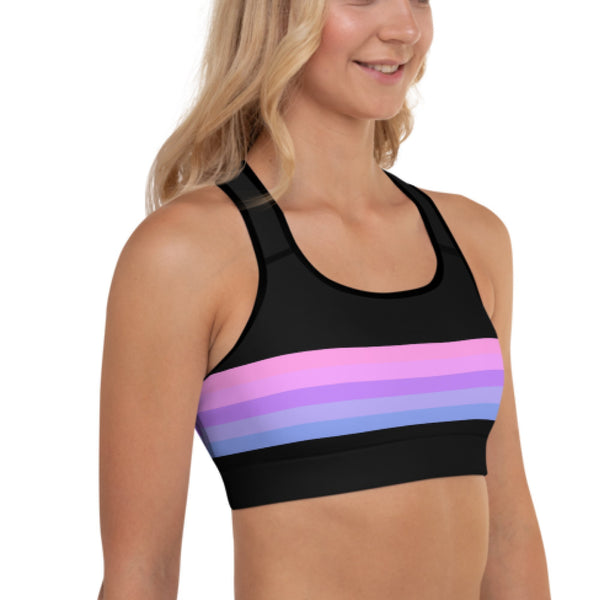 Pastel Bisexual Pride Flag Sports Bra
