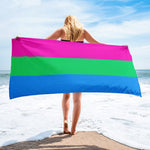 Polysexual Flag Beach Towel - On Trend Shirts