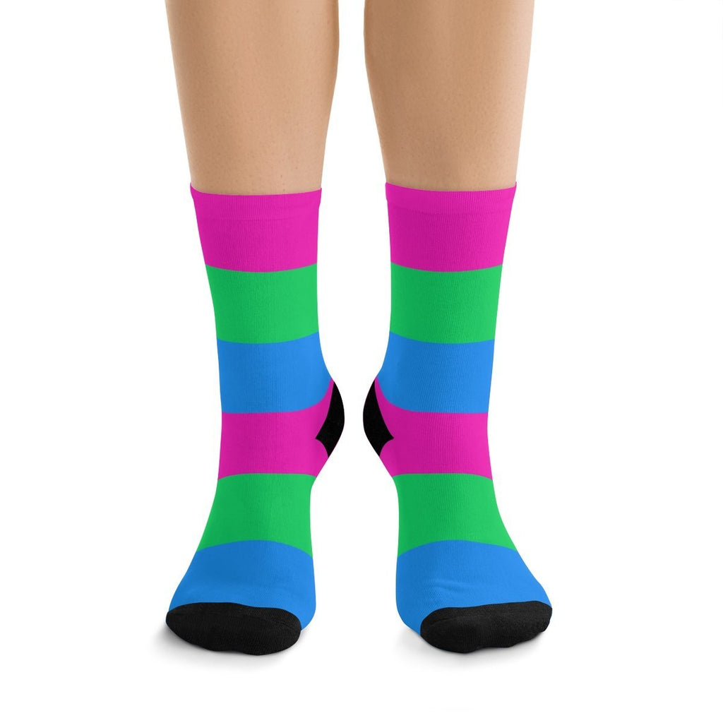 Polysexual Flag Socks | Polysexual Pride Socks - On Trend Shirts – On ...