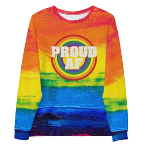 Proud AF Rainbow Sweatshirt - On Trend Shirts