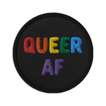 Queer AF Embroidered Patch - On Trend Shirts