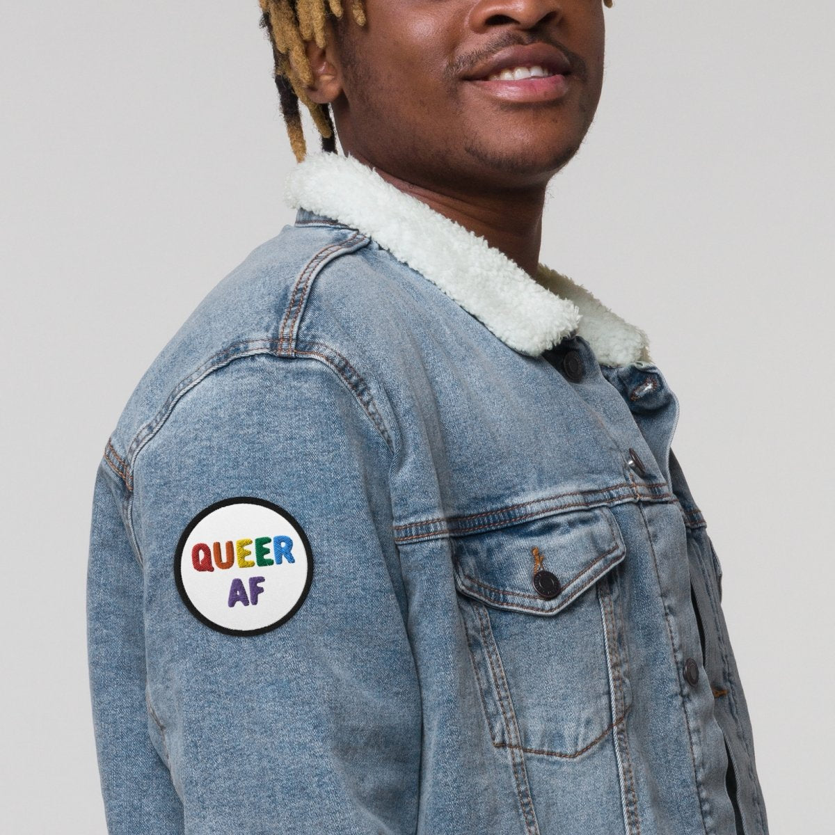 Queer AF Embroidered Patch - On Trend Shirts