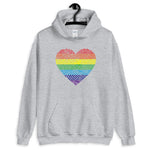 Rainbow Fingerprint Heart Hoodie - On Trend Shirts