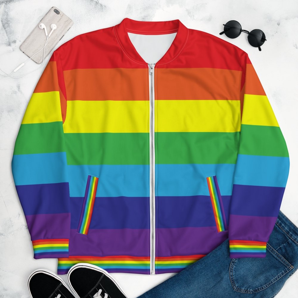 Rainbow Flag Bomber Jacket - On Trend Shirts