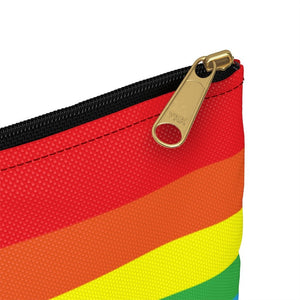 Rainbow Flag Flat Zipper Pouch - On Trend Shirts