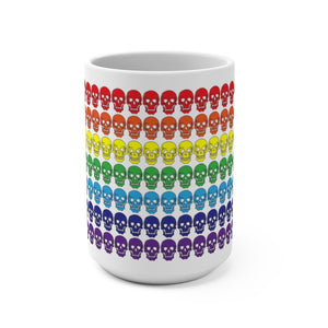 Rainbow Flag Skulls Mug - On Trend Shirts