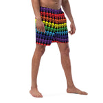 Rainbow Flag Skulls Swim Trunks - On Trend Shirts
