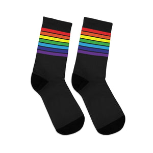 Rainbow Flag Socks - black - On Trend Shirts