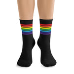 Rainbow Flag Socks - black - On Trend Shirts