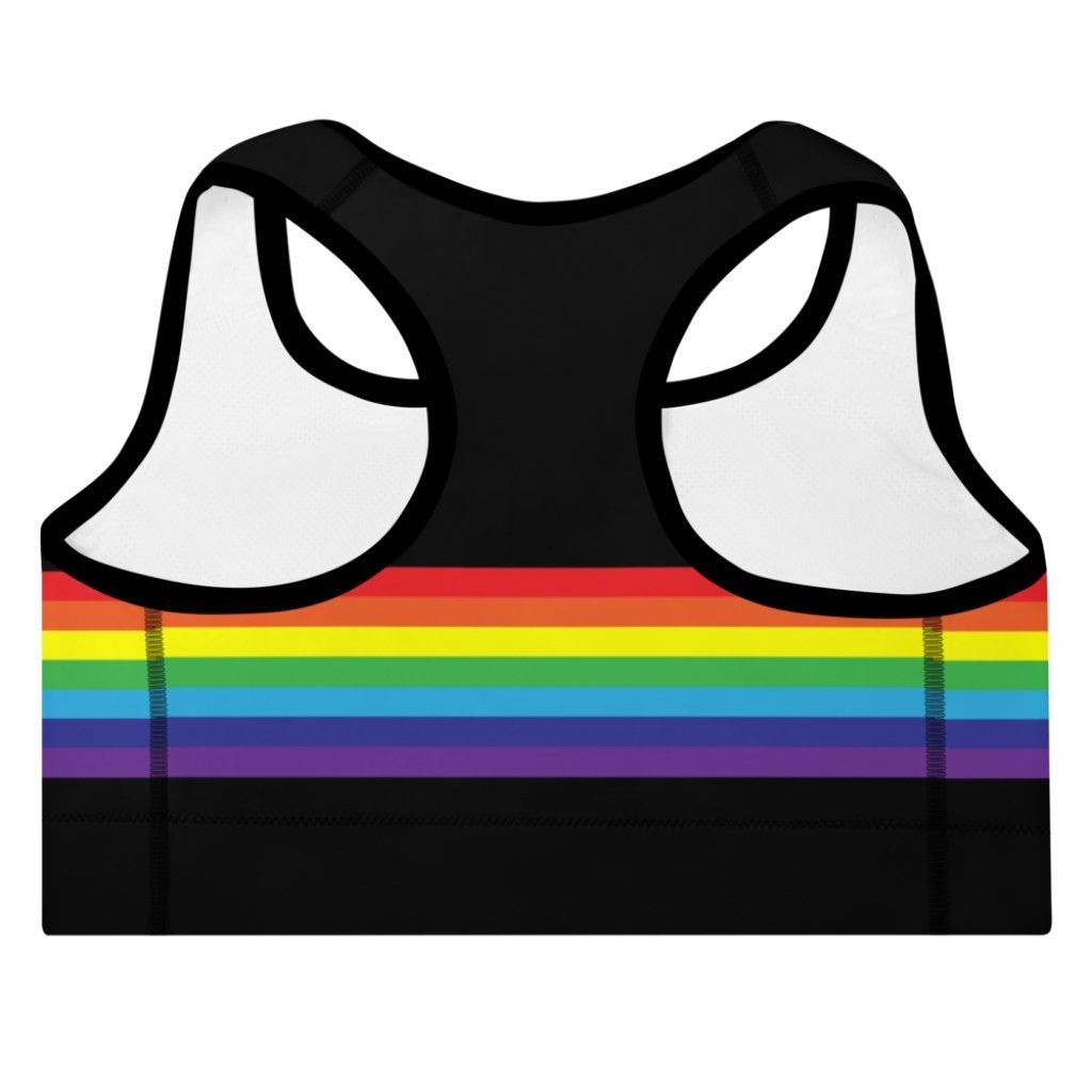 New Peloton Pride Sports Bra Size XS Rainbow Spell Out Logo NWT