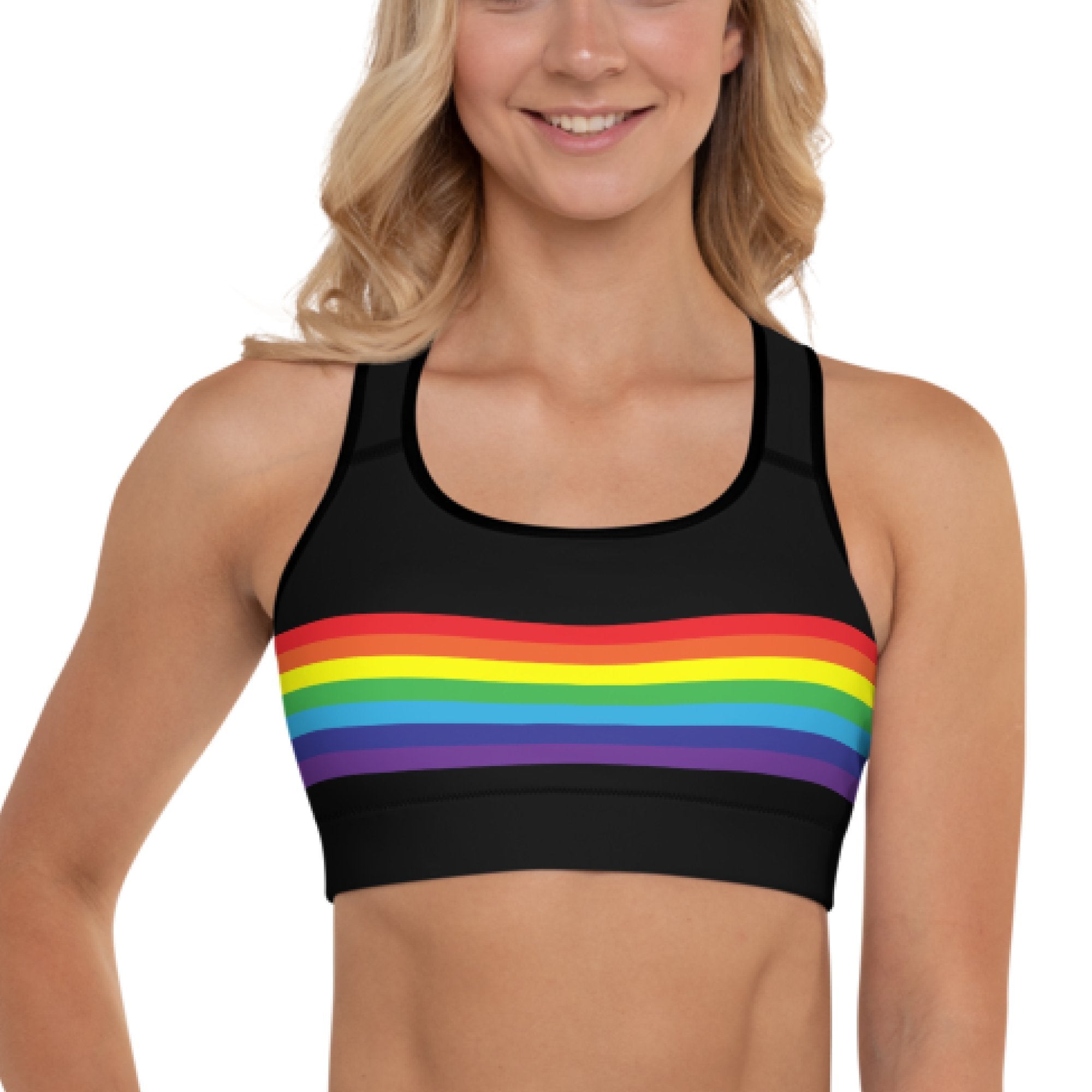 LGBT Pride Rainbow Camo Sports Bra – Prideboxco