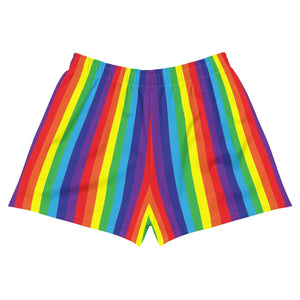 Rainbow Flag Stripes Athletic Shorts - On Trend Shirts