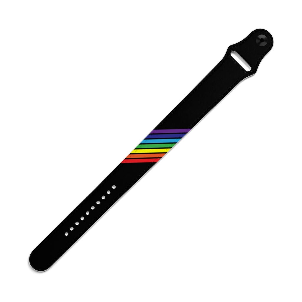Rainbow Flag Stripes Wristband - On Trend Shirts