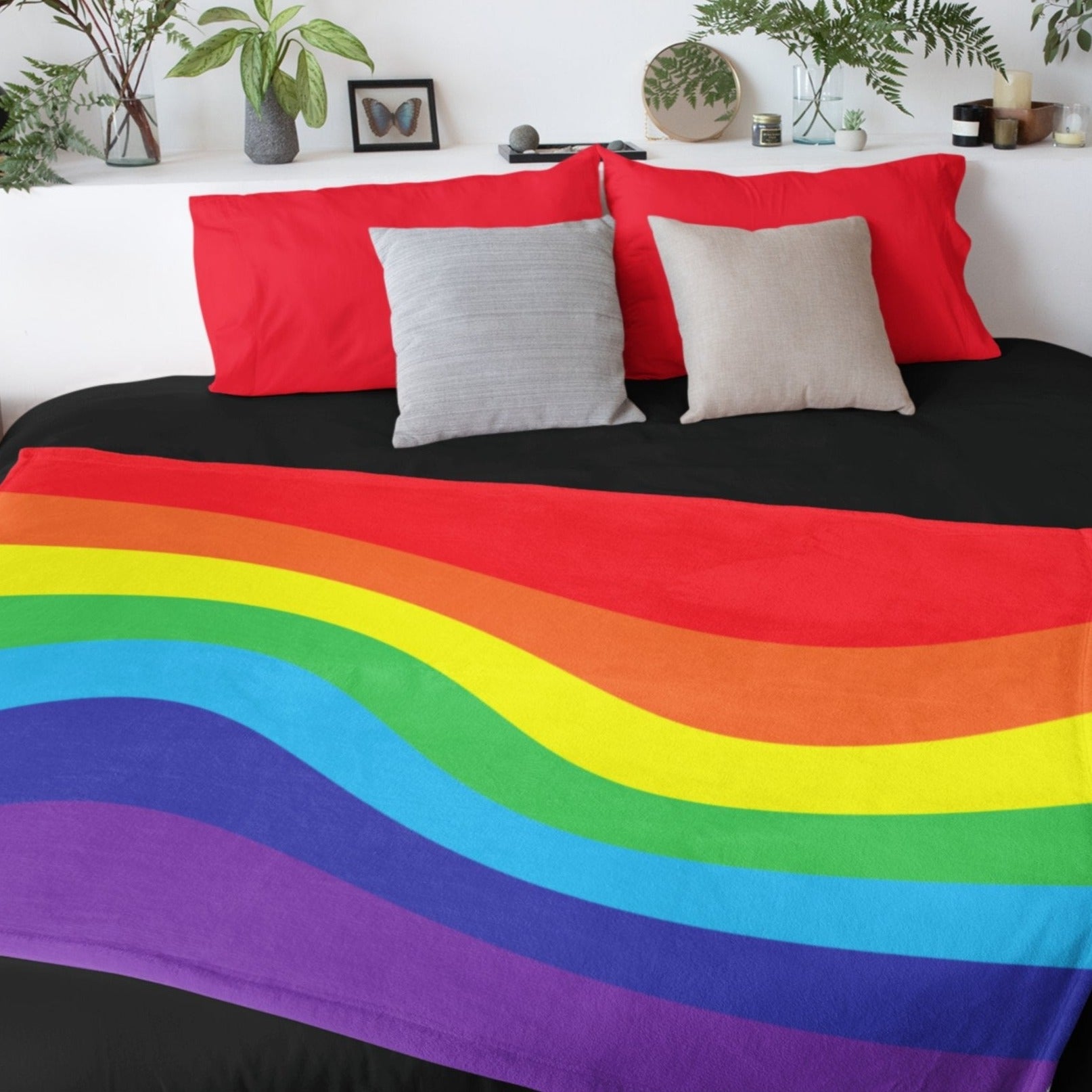 Rainbow Flag Wave Blanket - On Trend Shirts