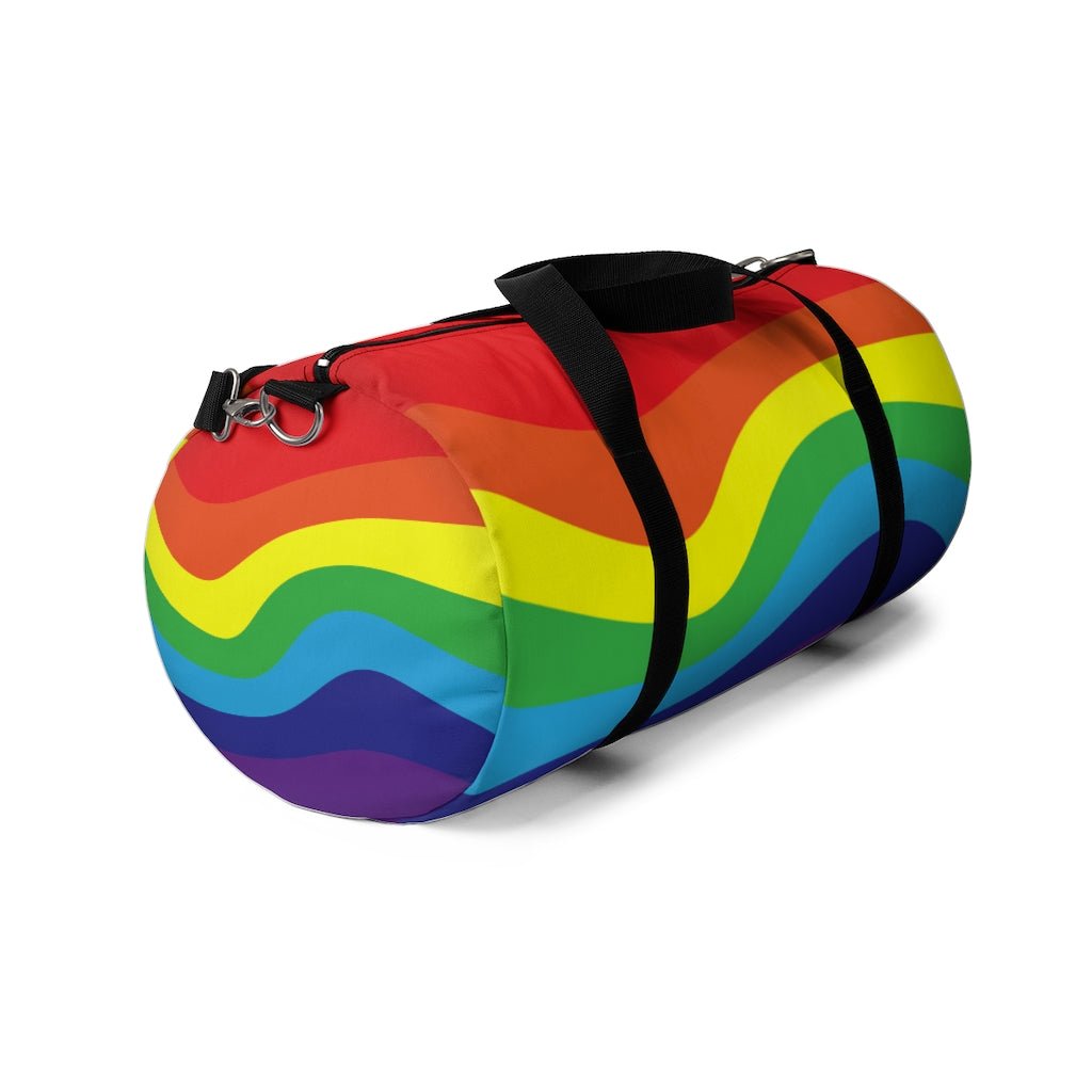 Rainbow Flag Wave Duffel Bag - On Trend Shirts