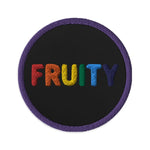 Rainbow Fruity Embroidered Patch - On Trend Shirts