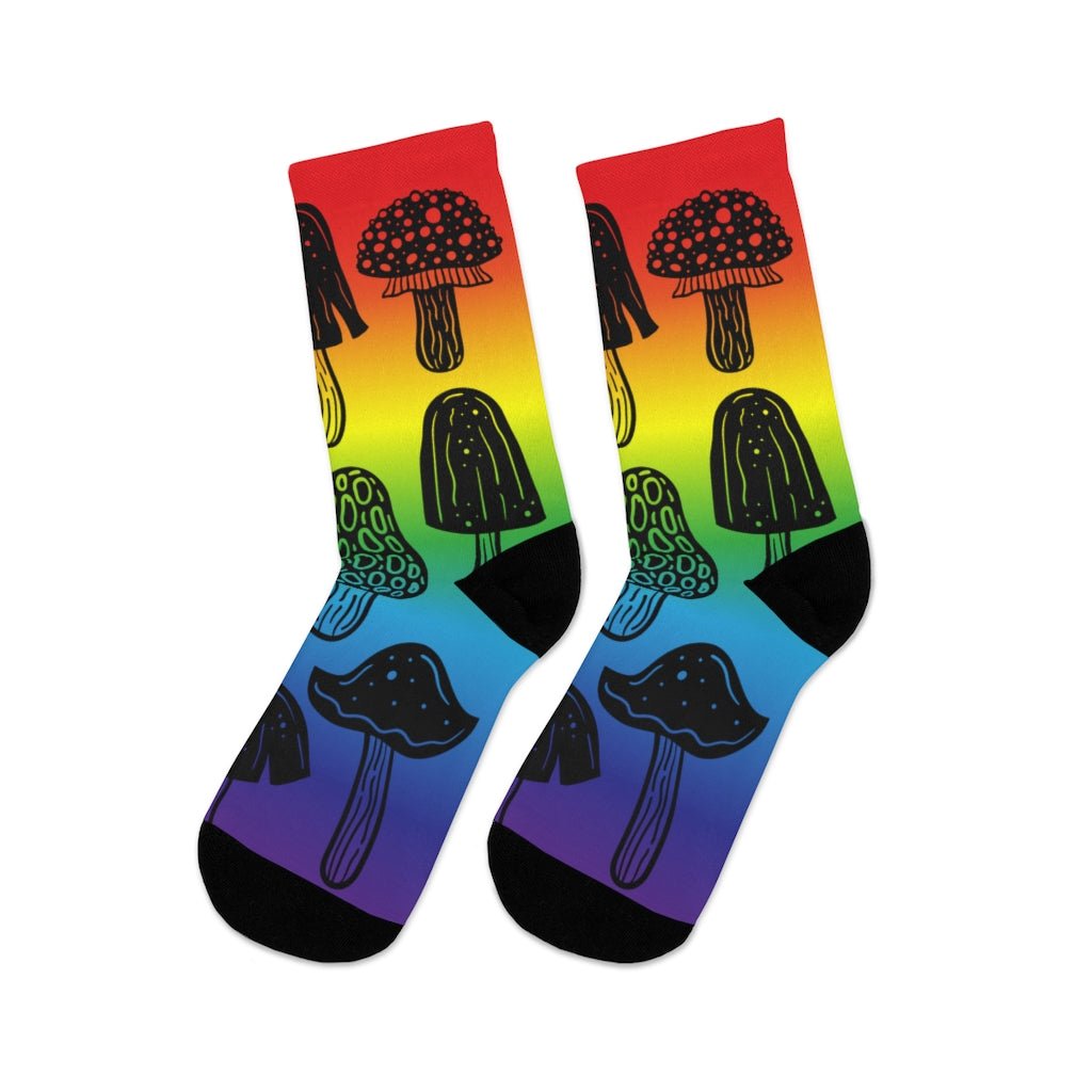 Rainbow Mushroom Socks - On Trend Shirts