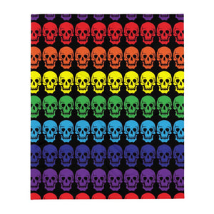 Rainbow Skulls Blanket - On Trend Shirts