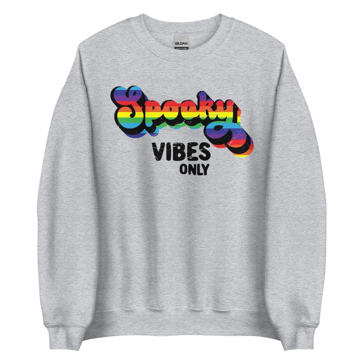 Rainbow Spooky Vibes Only Sweatshirt - On Trend Shirts