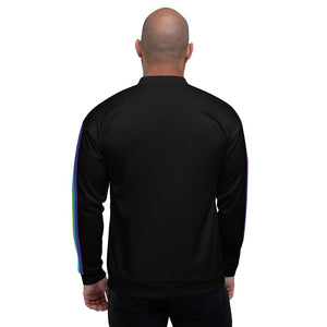 Rainbow Stripe Bomber Jacket - On Trend Shirts