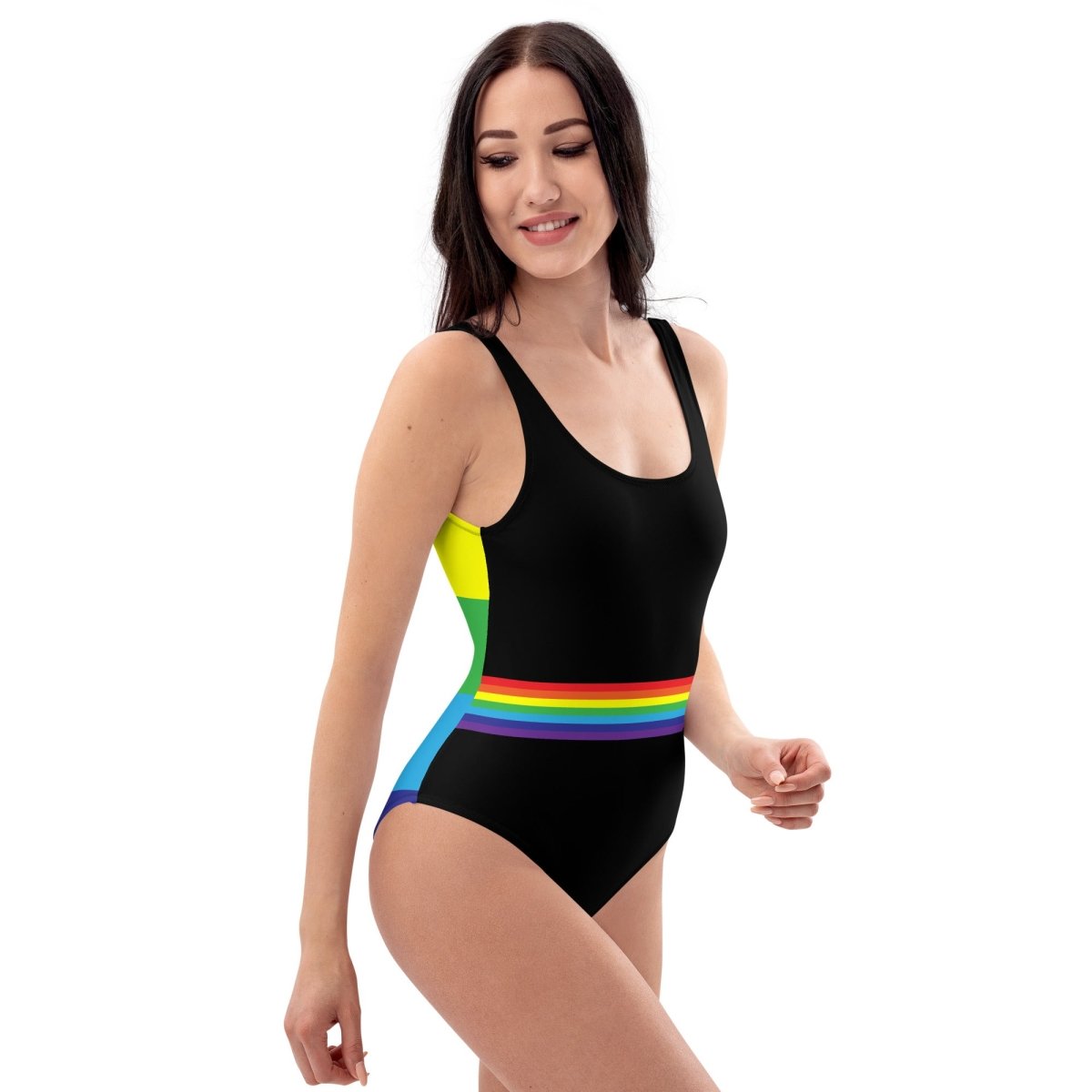 Aromantic Stripe One-Piece Swimsuit - On Trend Shirts – On Trend Shirts
