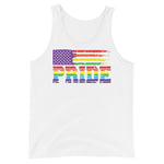 Rainbow USA Pride Flag Tank Top - On Trend Shirts
