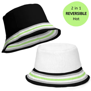 Reversible Agender Flag Bucket Hat - On Trend Shirts