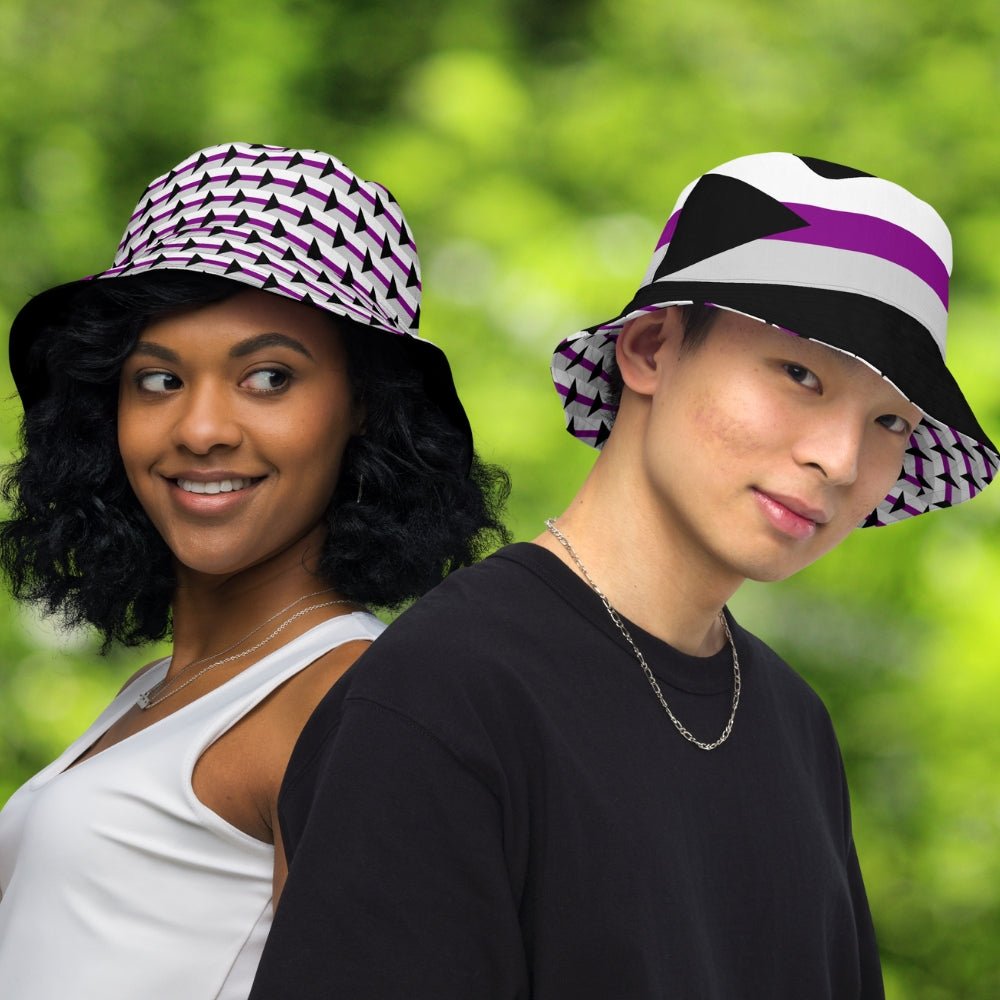 Reversible Demisexual Flag Bucket Hat - On Trend Shirts