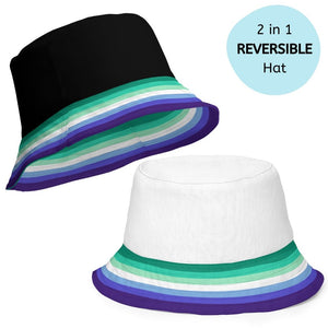 Reversible MLM Flag Bucket Hat - On Trend Shirts