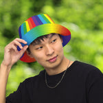 Reversible Ombré Rainbow Bucket Hat - On Trend Shirts