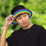 Reversible Rainbow Flag Bucket Hat - On Trend Shirts