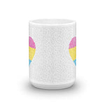 Speckled Pansexual Heart Mug - On Trend Shirts