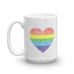 Speckled Rainbow Heart Mug - On Trend Shirts