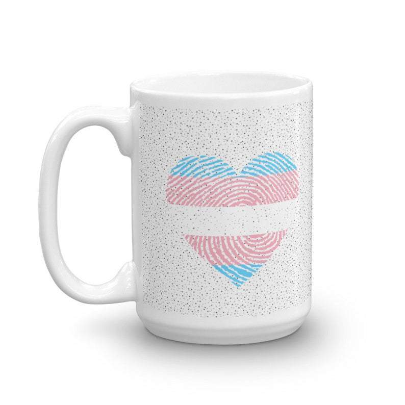 Speckled Transgender Heart Mug - On Trend Shirts