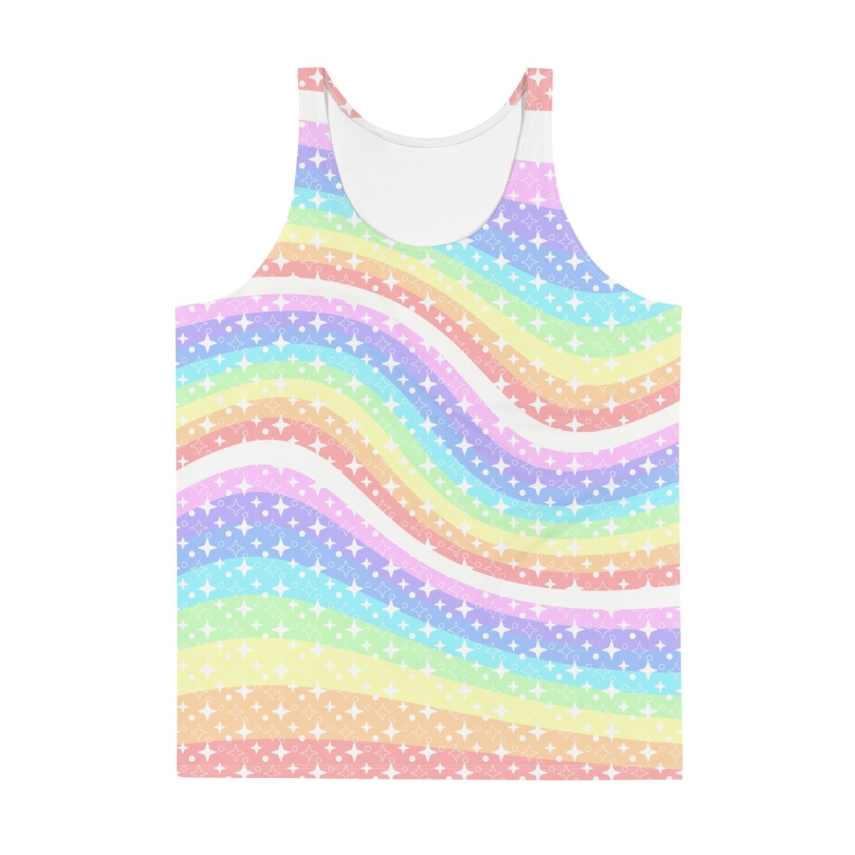 Starry Pastel Rainbow Tank Top - On Trend Shirts