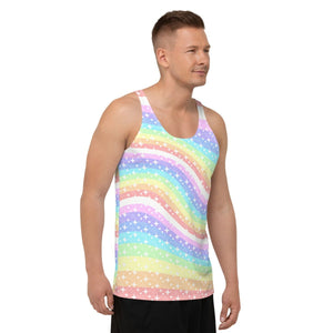 Starry Pastel Rainbow Tank Top - On Trend Shirts