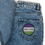 They Them Genderqueer Flag Embroidered Patch - On Trend Shirts