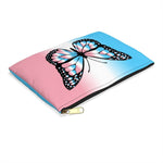 Transgender Butterfly Flat Zipper Pouch - On Trend Shirts